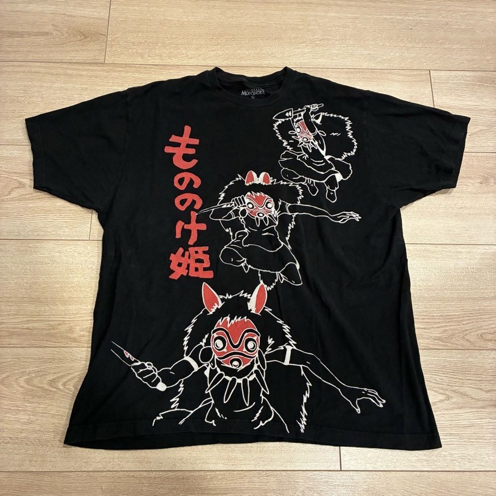 Princess Mononoke x Studio Ghibli Anime Cotton Short Sleeve T-shirt Size XL